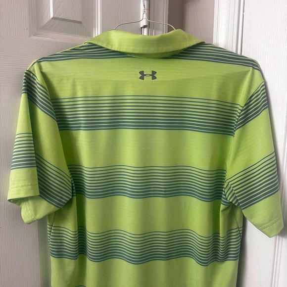 Under Armour Men’s Golf Shirt| Green and Gray| SZ Med - Picture 4 of 5
